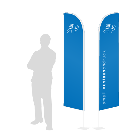 Beachflag Wind Austauschdruck | Small (260 cm) | beidseitig bedruckt