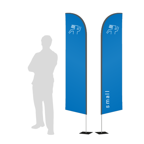 Beachflag Wind | Small (260 cm) | beidseitig bedruckt