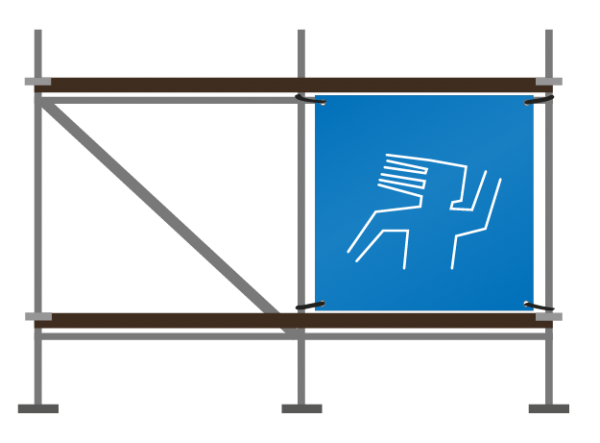 Gerüstbanner | individuelle Größe | einseitig bedruckt