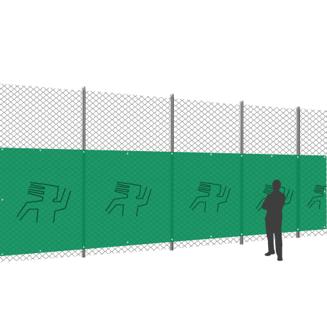 Tennisblende Klassiker | 18 x 2 Meter | bedruckt