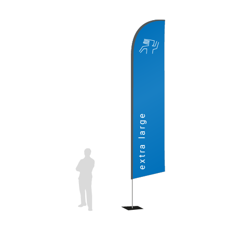 Beachflag Wind | Extra Large (490 cm) | einseitig bedruckt