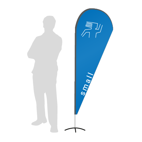 Beachflag Drop | Small (210 cm) | einseitig bedruckt