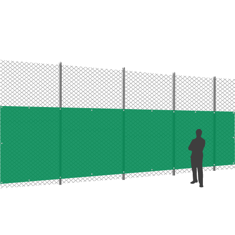 Tennisblende Klassiker | 6 x 2 Meter | unbedruckt