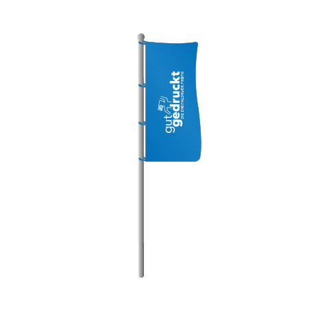 Hissflaggen ohne Ausleger | B 120 cm x H 250 cm | einseitig bedruckt