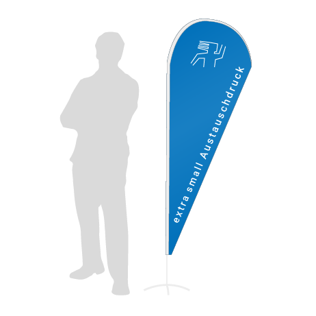 Beachflag Drop Austauschdruck | Extra Small (189 cm) | einseitig bedruckt