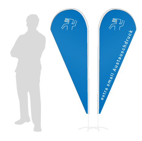 Beachflag Drop Austauschdruck | Extra Small (189 cm) | beidseitig bedruckt