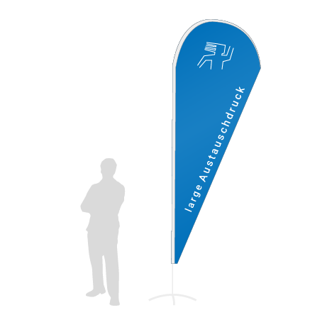 Beachflag Drop Austauschdruck | Large (350 cm) | einseitig bedruckt